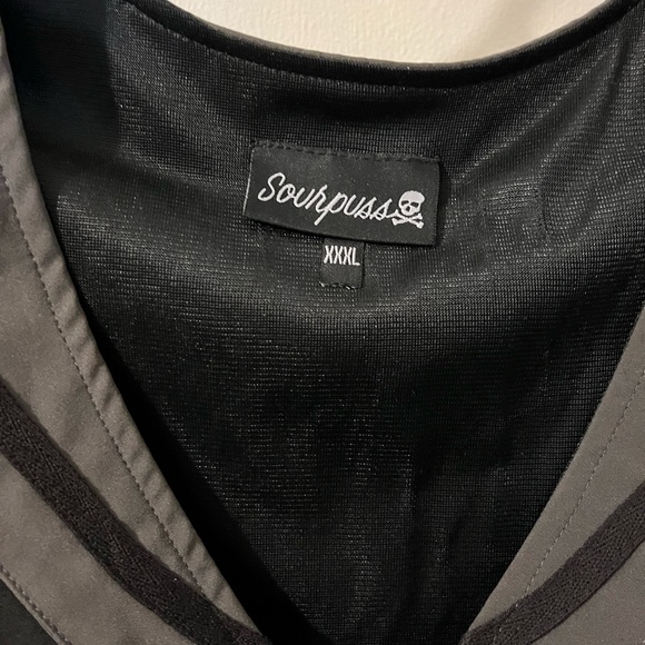 Sourpuss- size XXXL- black/ gray sailor dress, side zip. EUC. - Picture 2 of 4